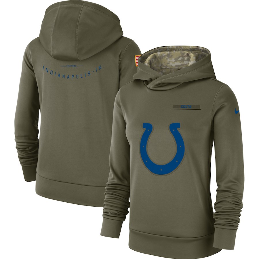 Women's Indianapolis Colts Nike Anthracite Salute to Service Player Performance Hoodie